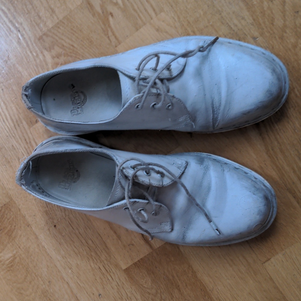 Dr Martens white 1461 Oxfords, size 7